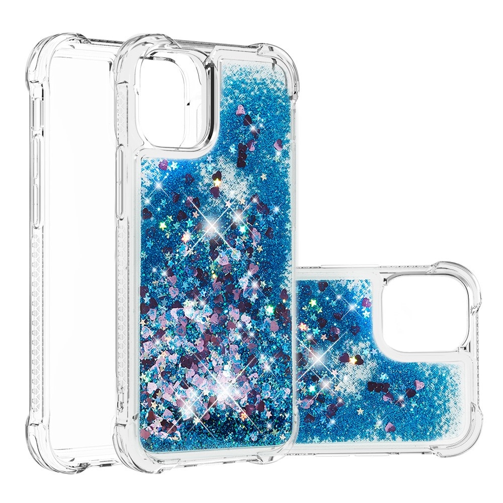 iPhone 13 Glitter Powder TPU Case Blau