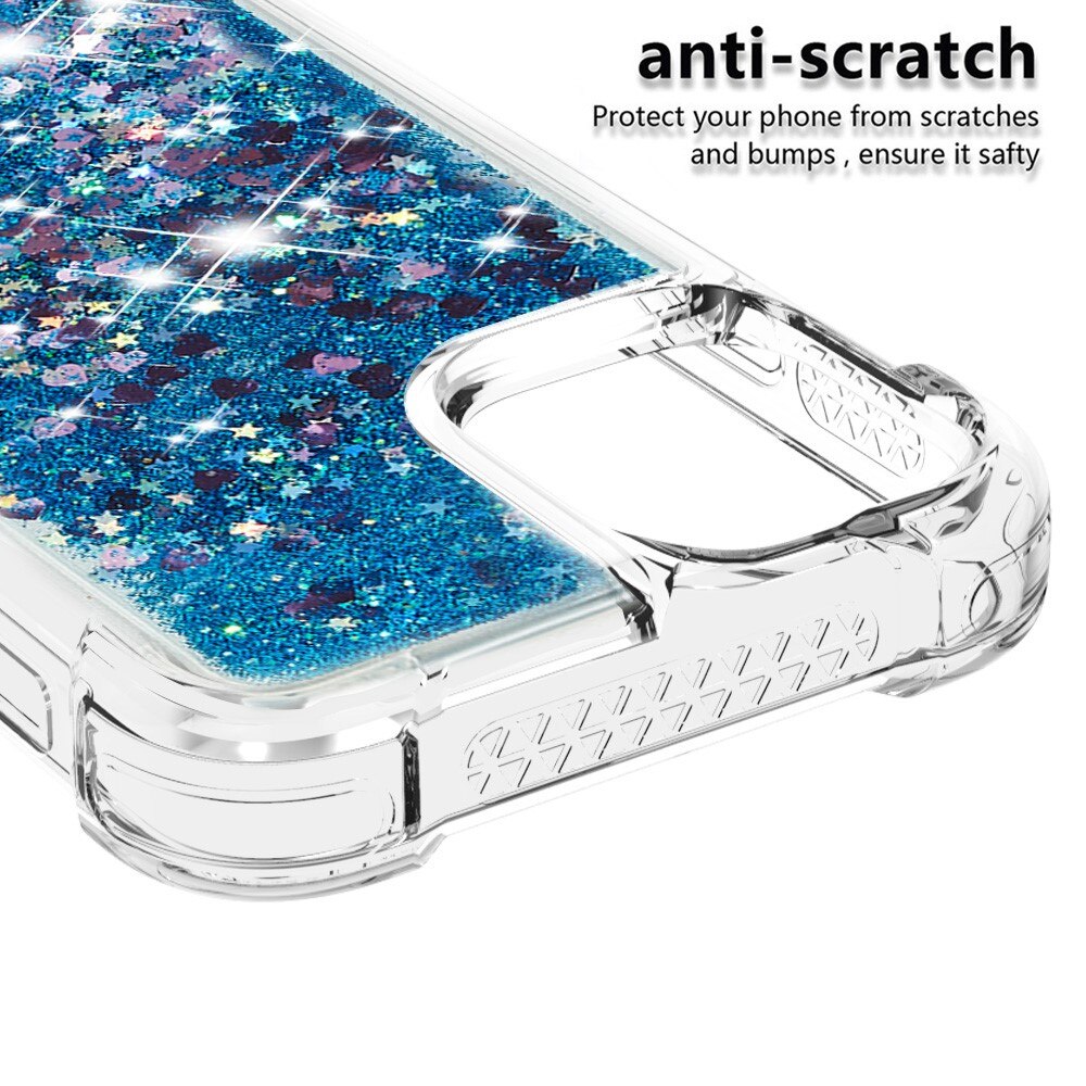 iPhone 13 Glitter Powder TPU Case Blau