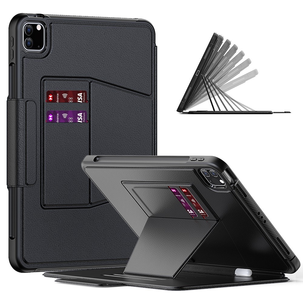 iPad Pro 11 1st Gen (2018) Tasche mit Kartenholder schwarz