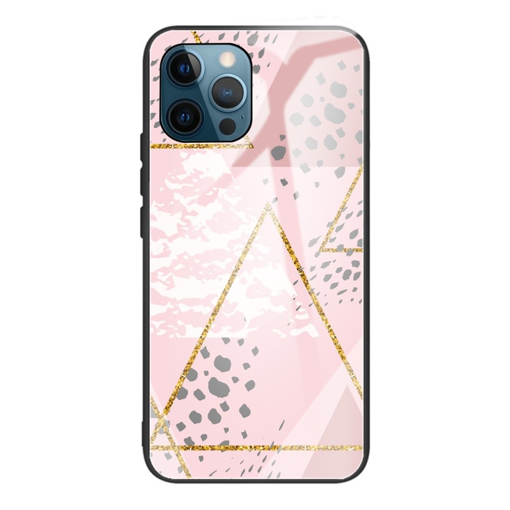 iPhone 13 Pro Hülle Gehärtetem Glas Leopard Pink