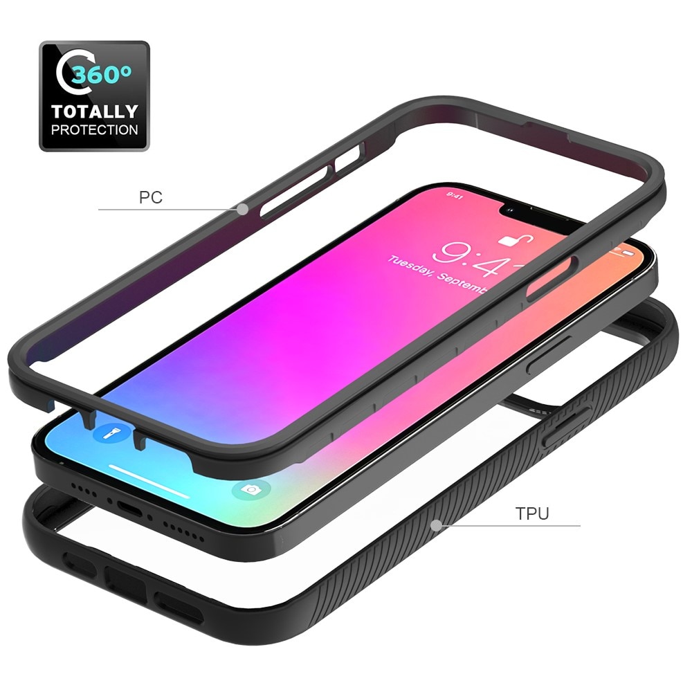 Apple iPhone 13 Pro Max Full Cover Hülle Schwarz