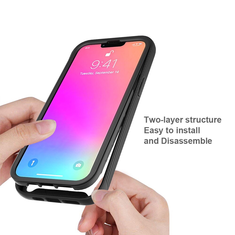 Apple iPhone 13 Pro Max Full Cover Hülle Schwarz