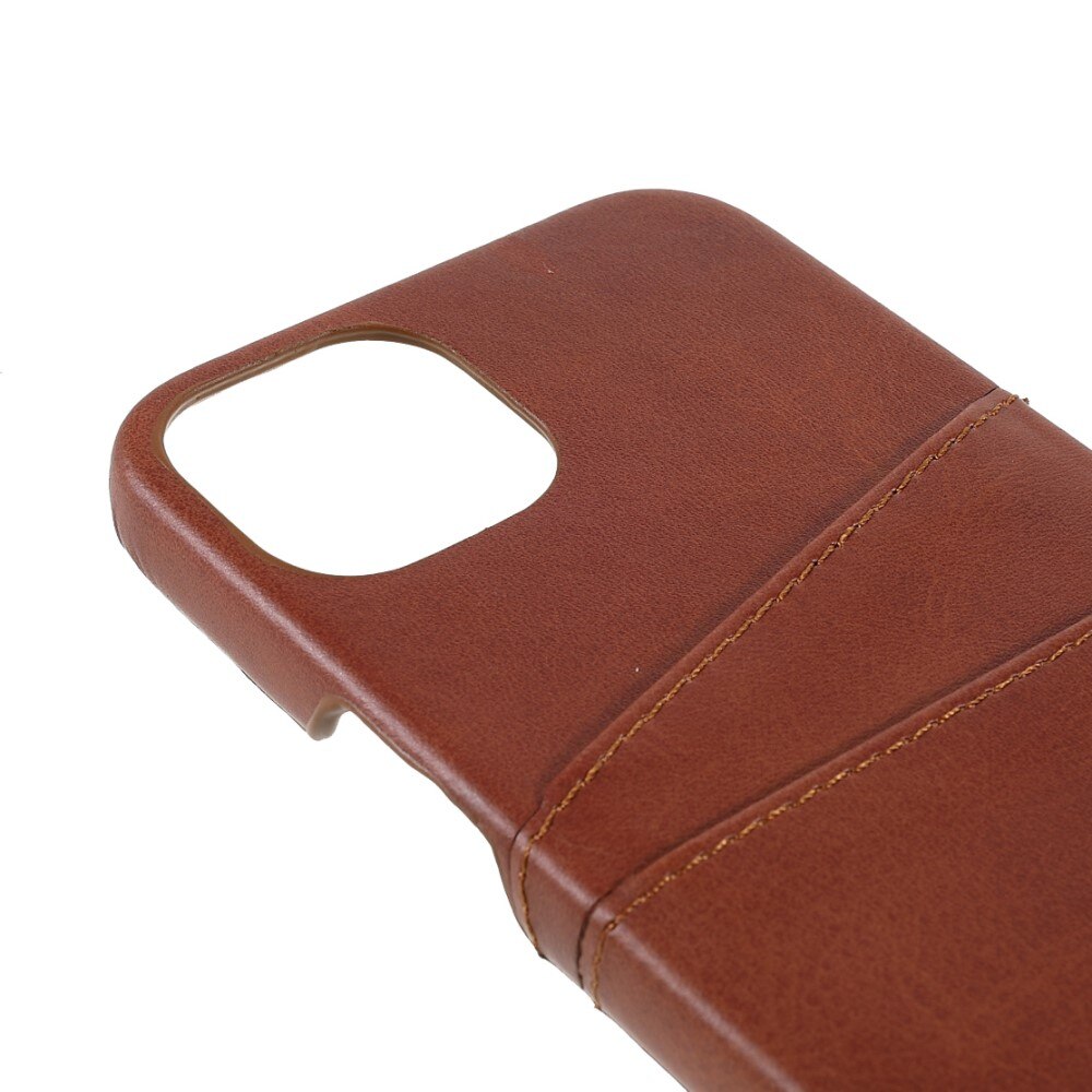 Card Slots Case iPhone 13 Brown