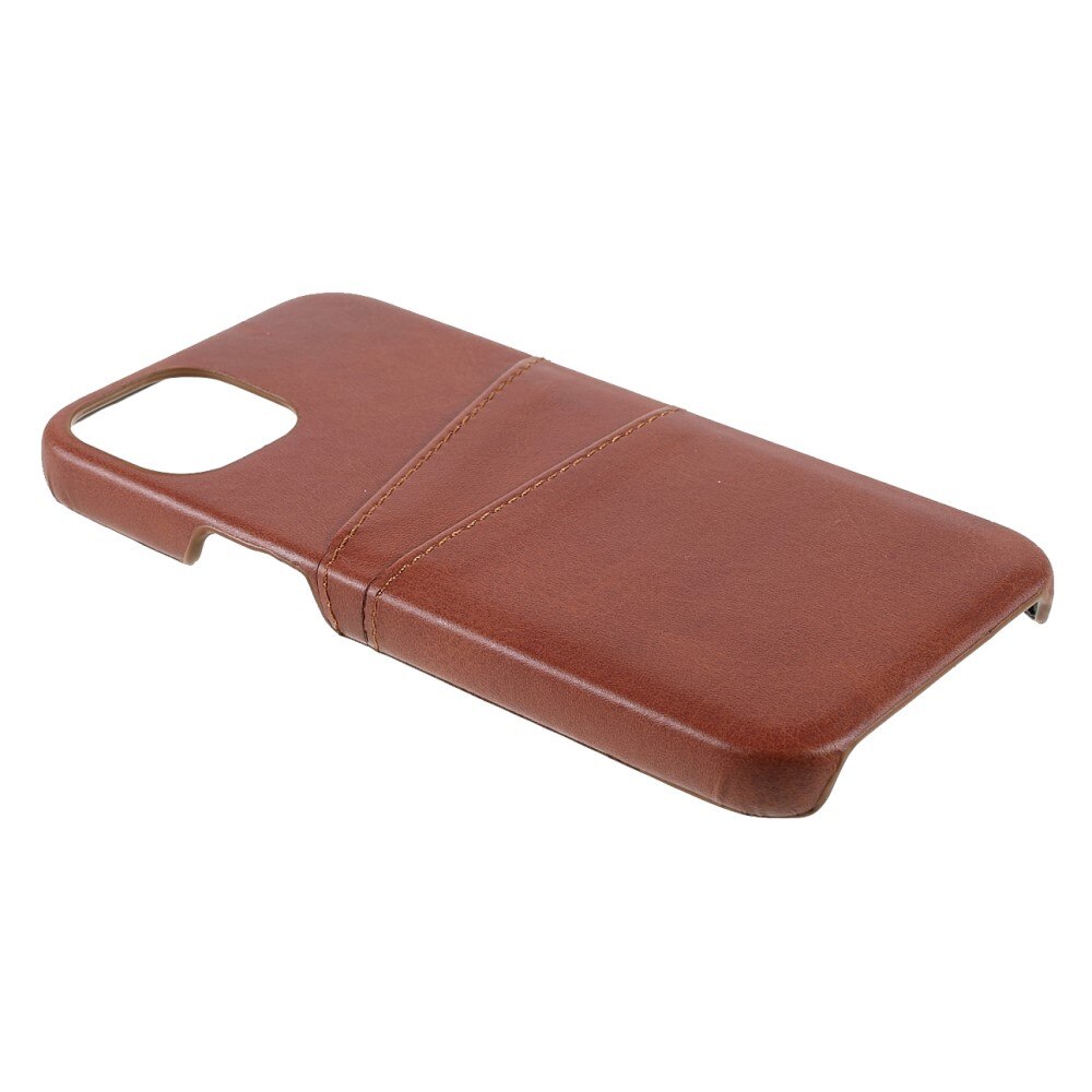 Card Slots Case iPhone 13 Mini Brown