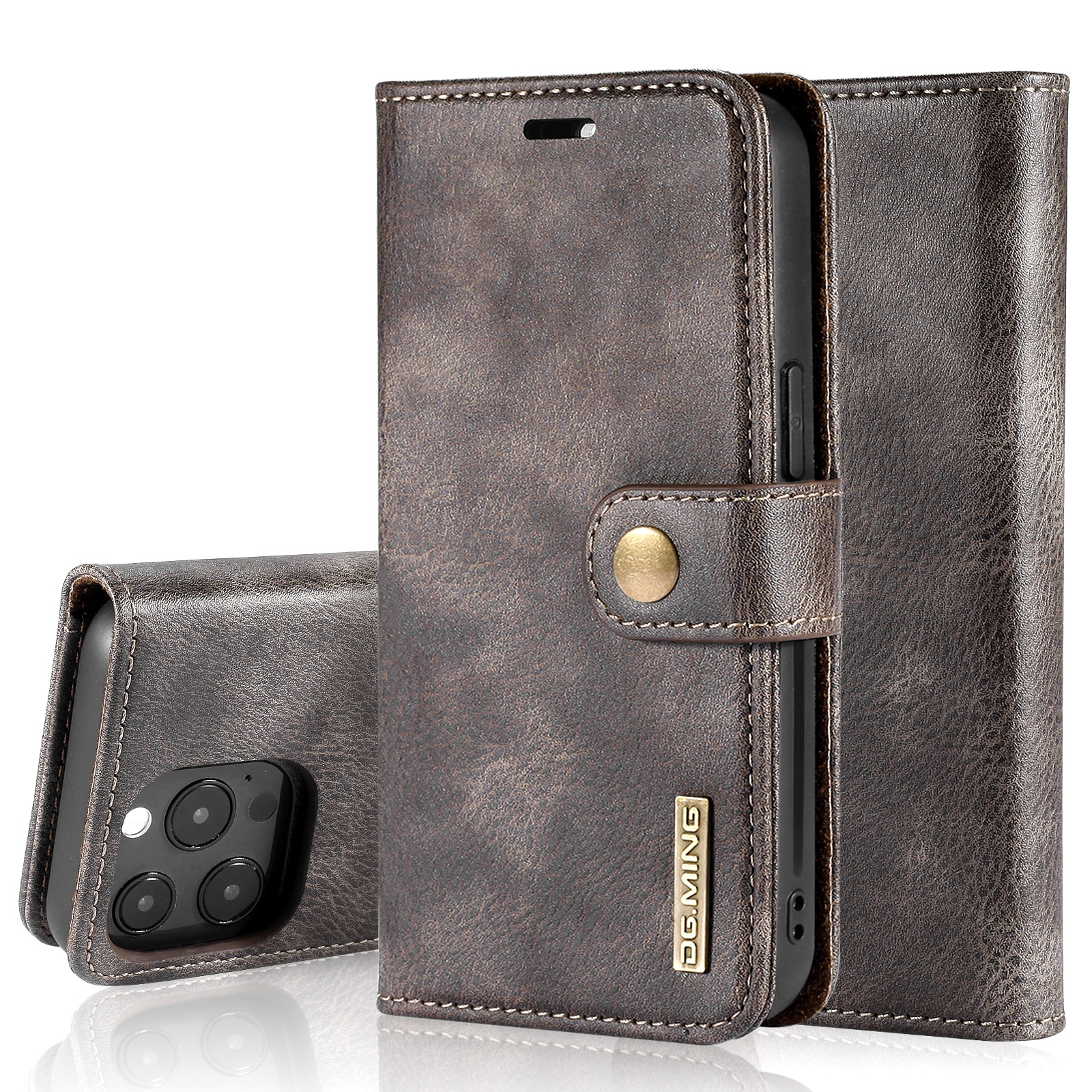 Handytasche Magnetische iPhone 13 Pro Brown