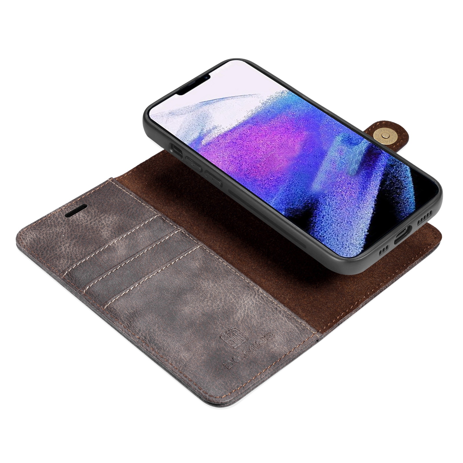 Handytasche Magnetische iPhone 13 Pro Brown