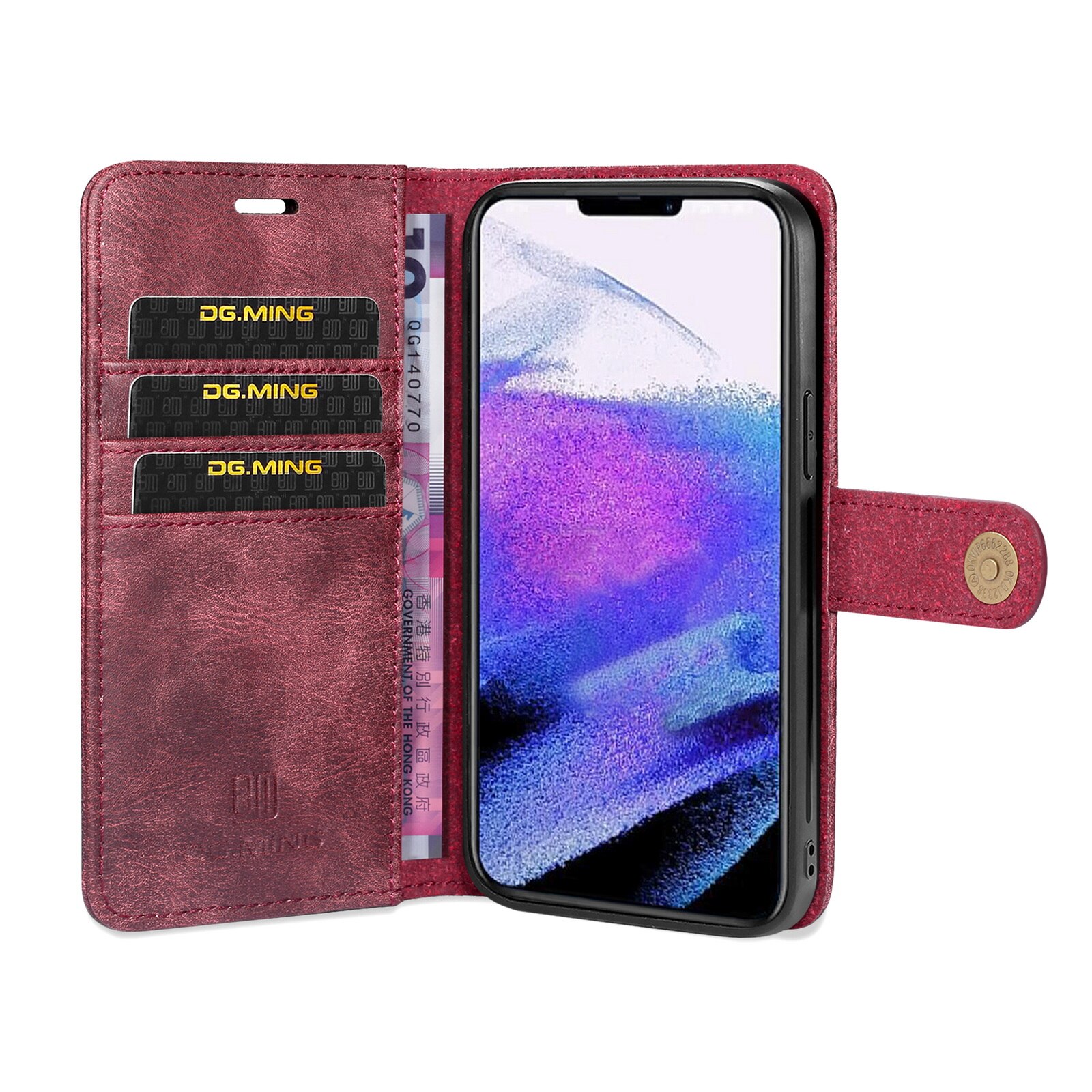 Handytasche Magnetische iPhone 13 Pro Max Rot