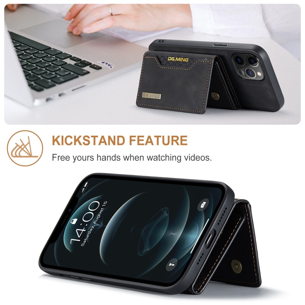 Magnetic Card Slot Case iPhone 13 Pro Max Schwarz