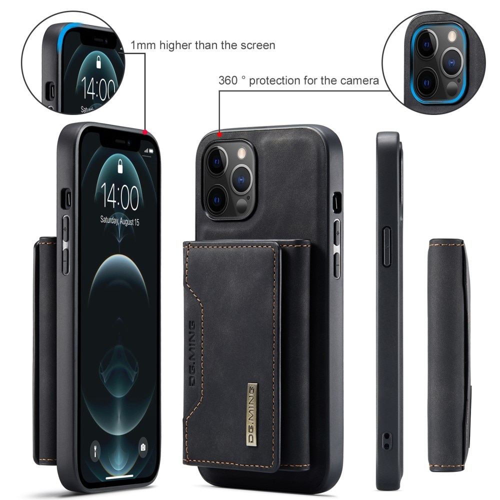 Magnetic Card Slot Case iPhone 13 Pro Max Schwarz