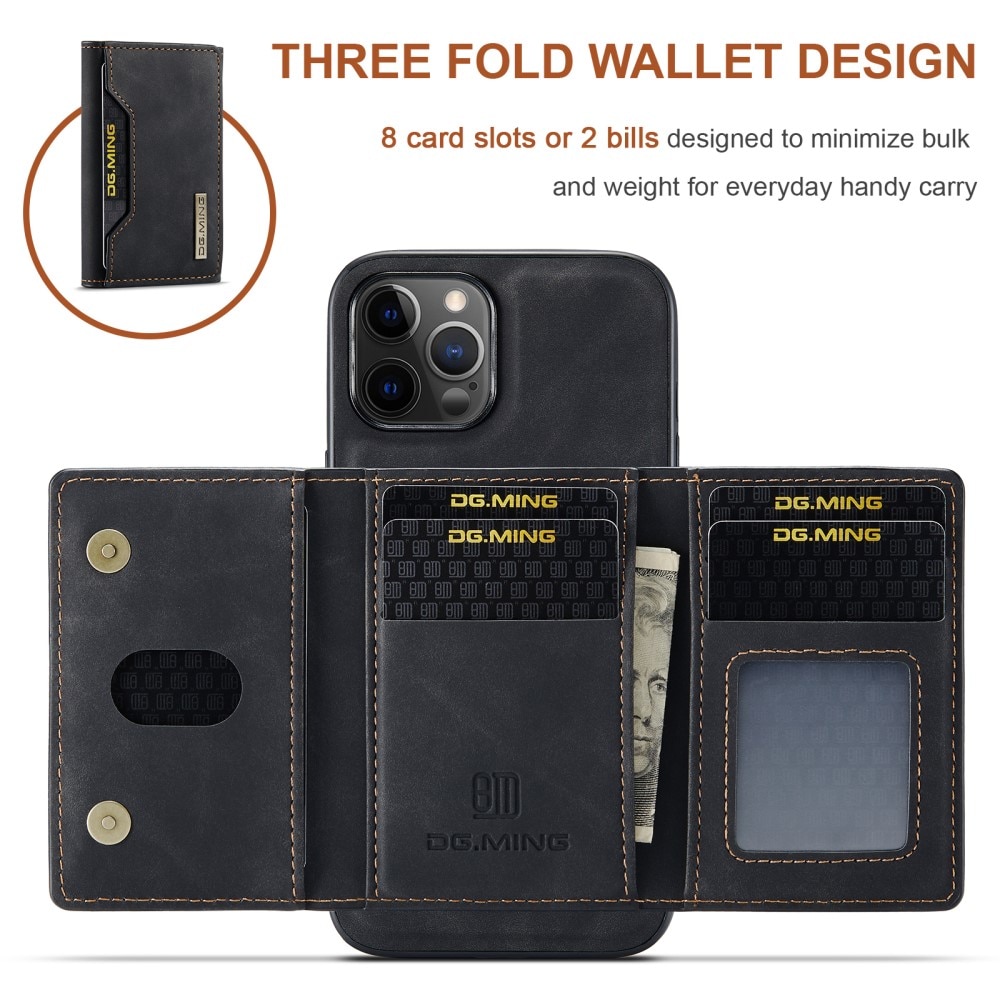 Magnetic Card Slot Case iPhone 13 Pro Max Schwarz