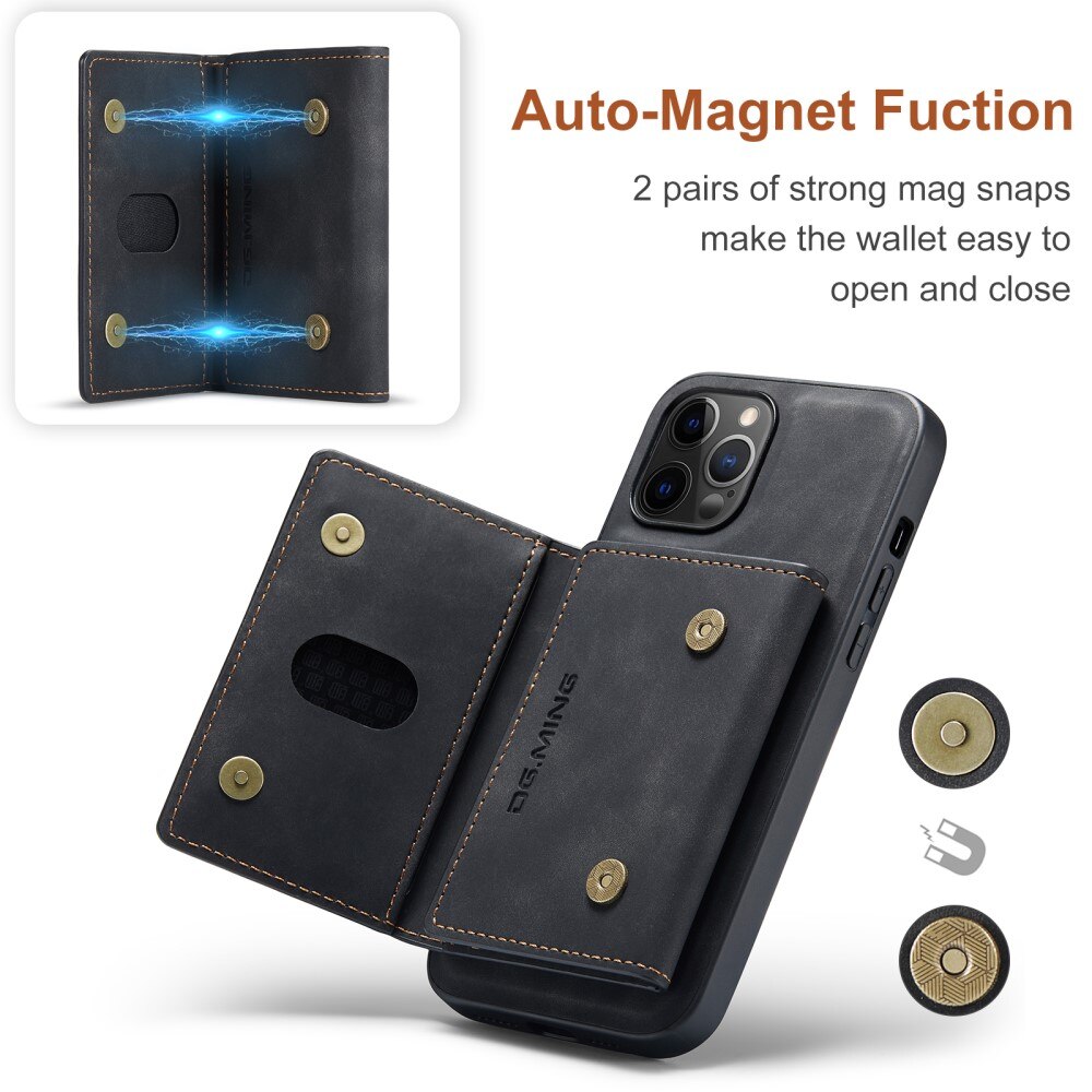 Magnetic Card Slot Case iPhone 13 Pro Max Schwarz