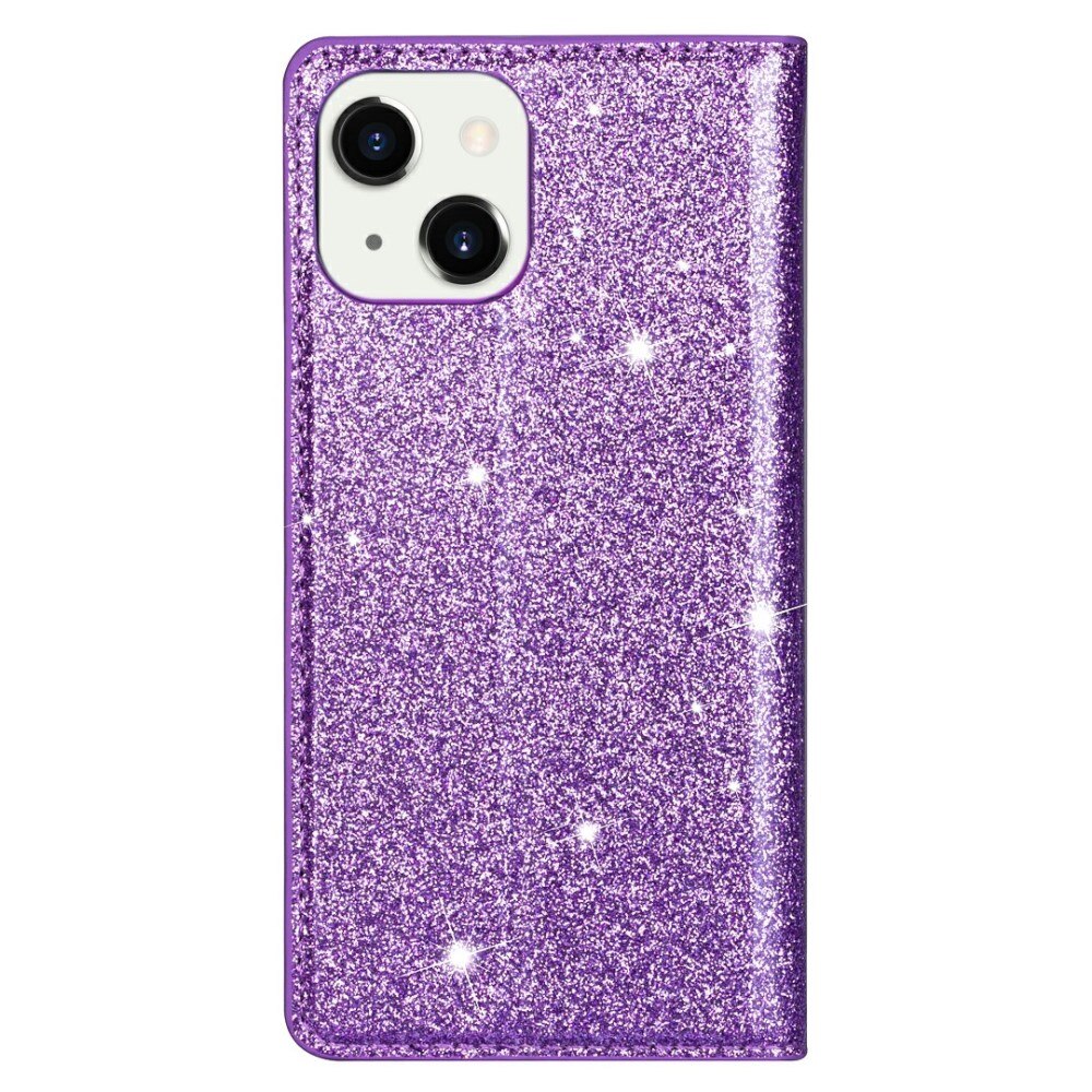 iPhone 13 Glitzernde Handytasche Lila