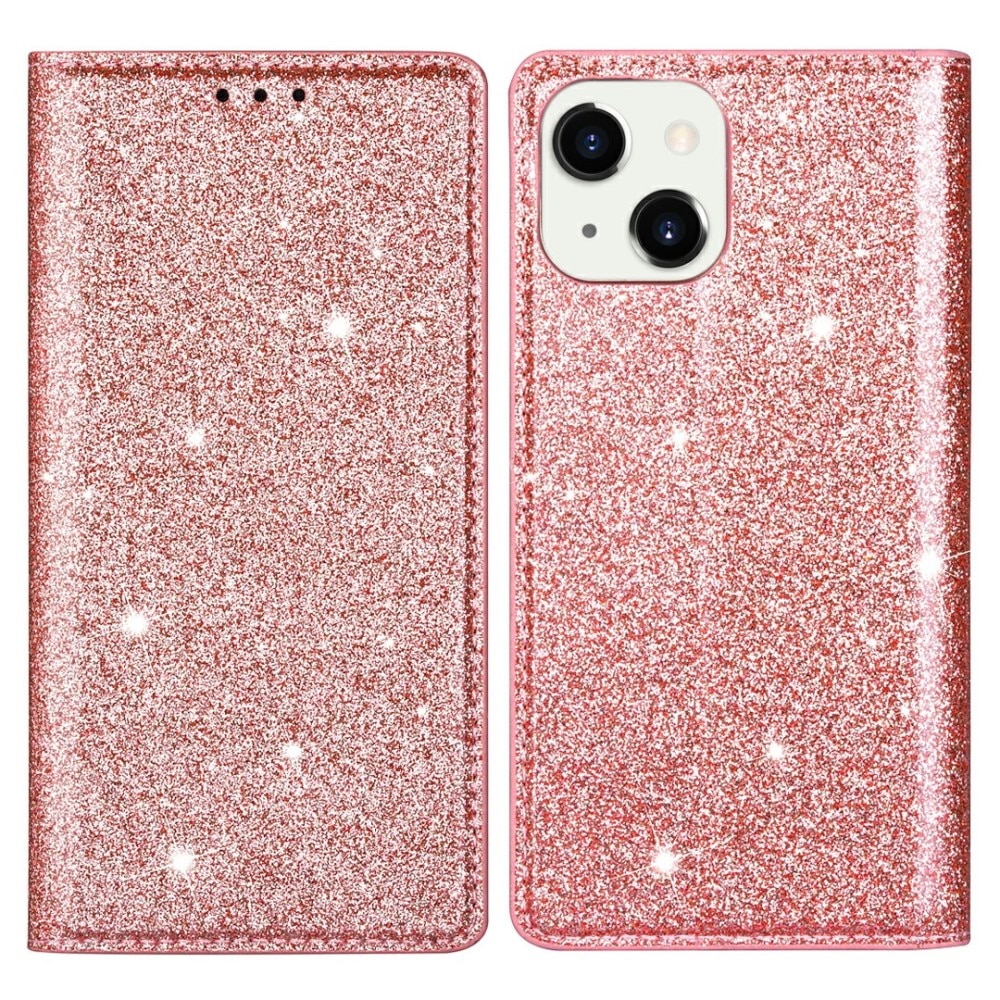 iPhone 13 Glitzernde Handytasche Roségold