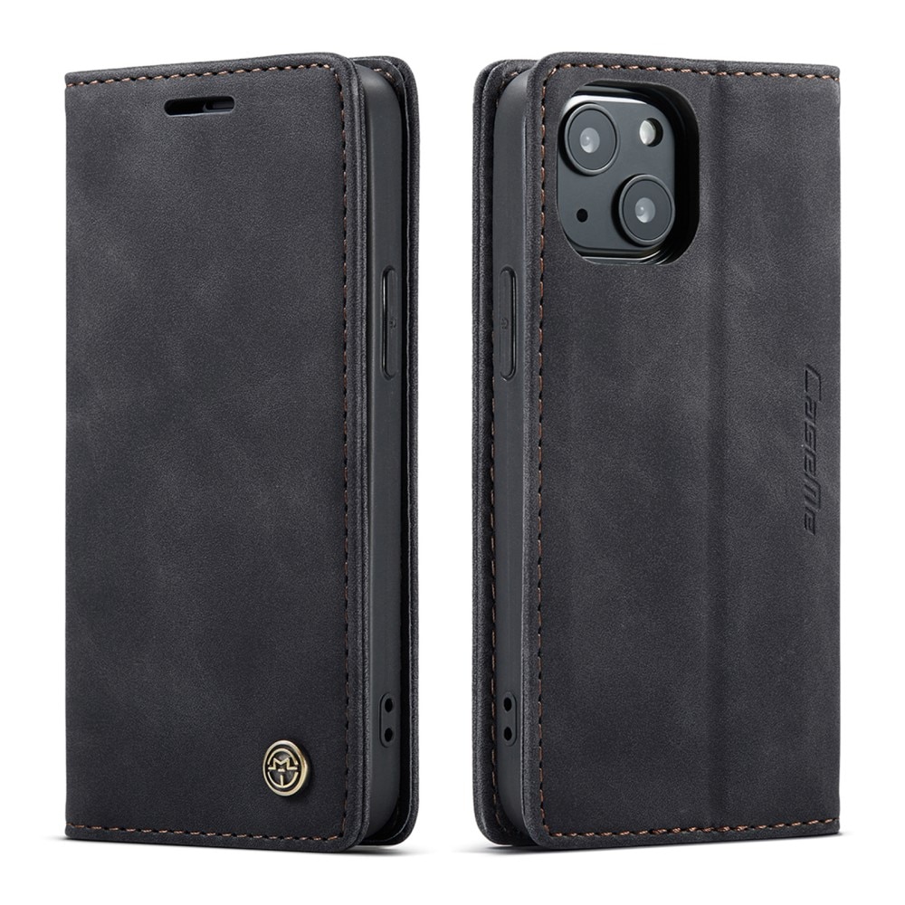 Slim Portemonnaie-Hülle iPhone 13 Mini Schwarz