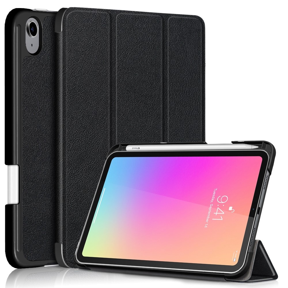 iPad Mini 6th Gen (2021) Tri-Fold Case Schutzhülle mit Touchpen-Halter schwarz