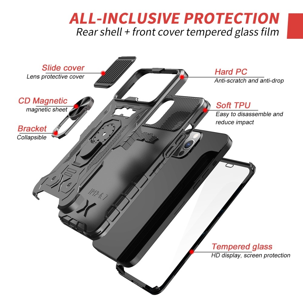Tactical Full Protection Case iPhone 13 Pro Max Black