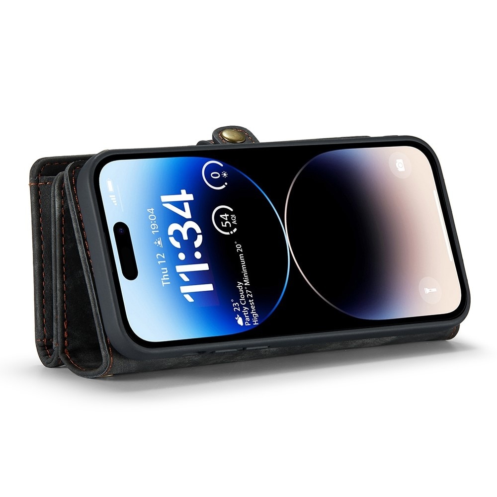 Multi-slot Portemonnaie-Hülle iPhone 13 Pro Grau