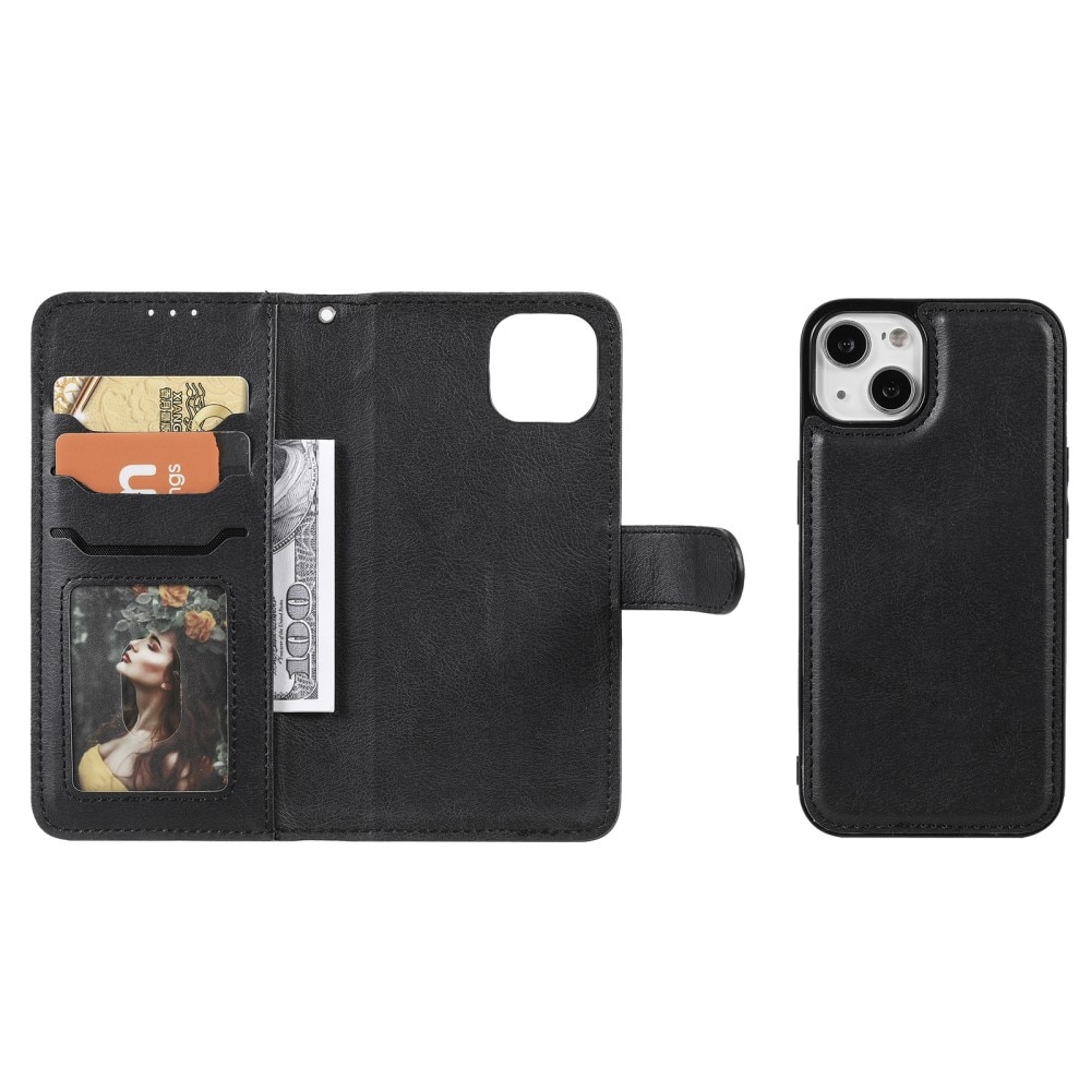 iPhone 13 Magnetische Handytasche Schwarz