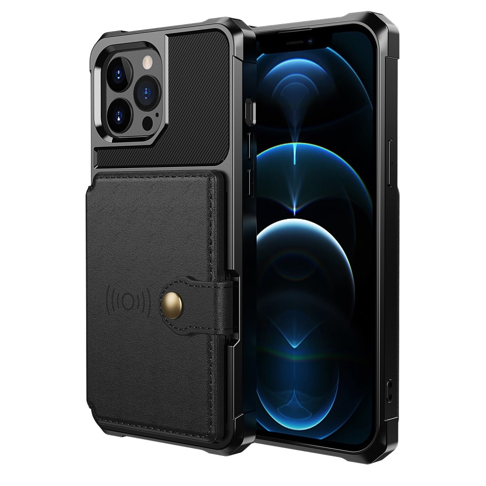 iPhone 13 Pro Tough Multi-slot Case Schwarz