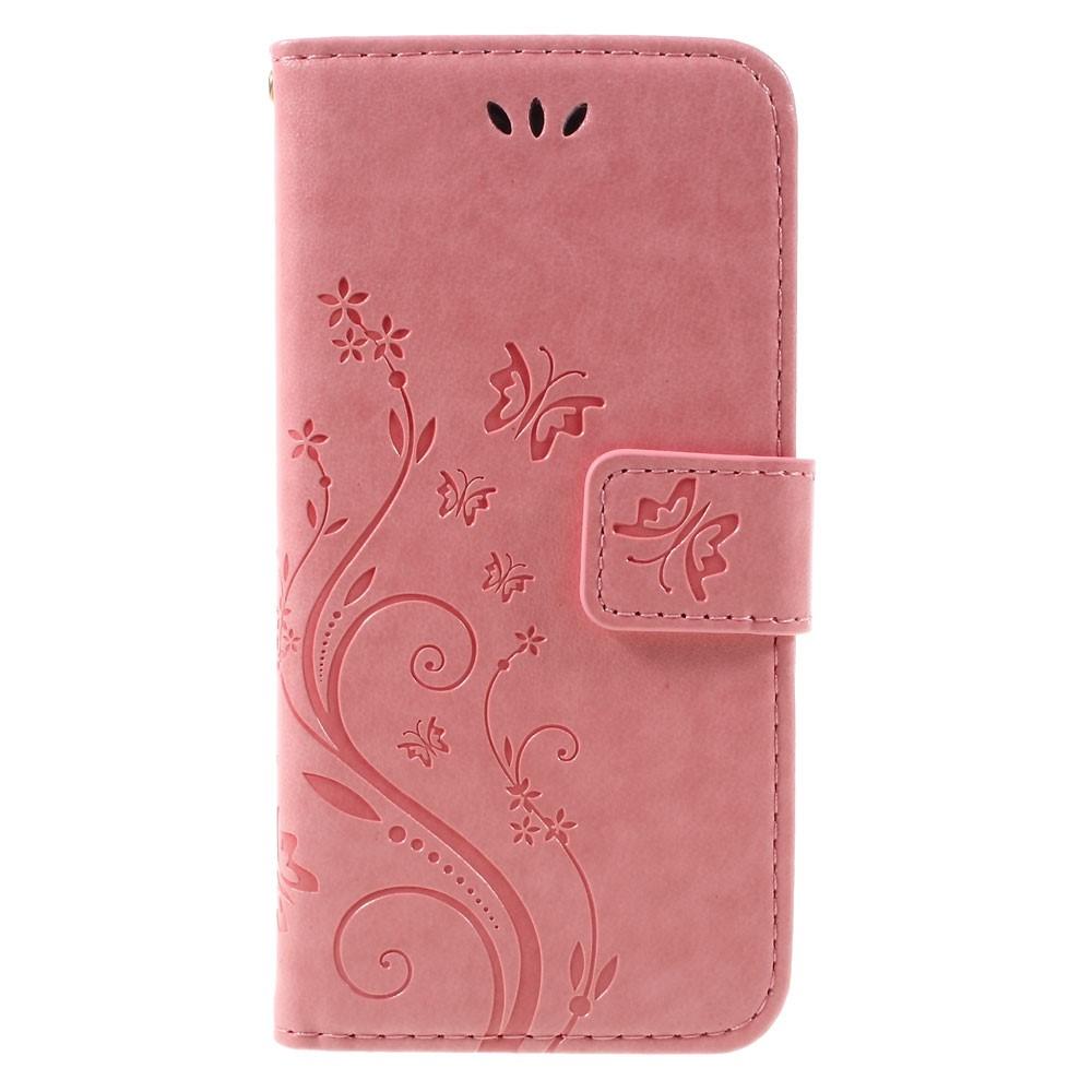 iPhone 7/8/SE Handytasche Schmetterling Rosa