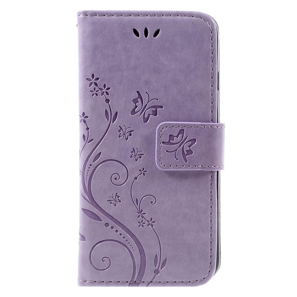 iPhone 7/8/SE Handyhülle mit Schmetterlingsmuster, lila