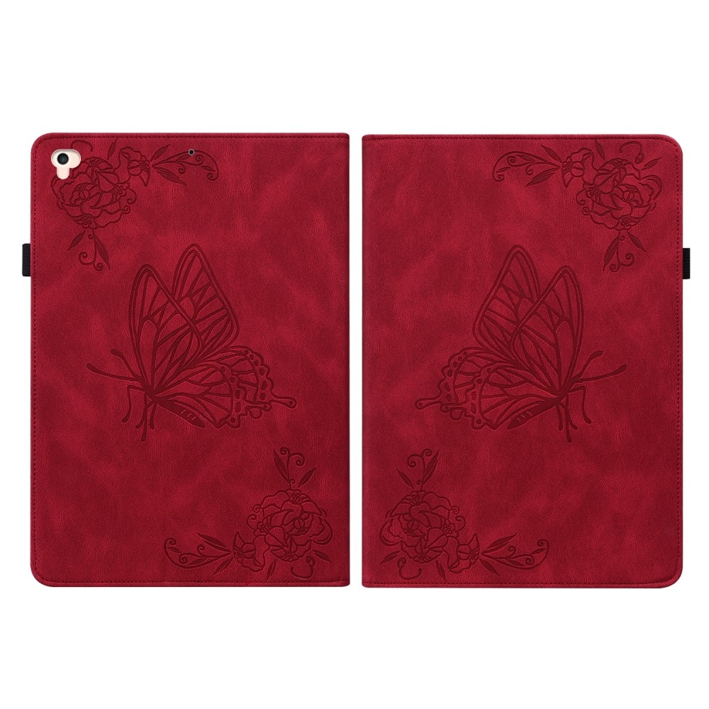 iPad Air 9.7 1st Gen (2013) Handytasche Schmetterling rot