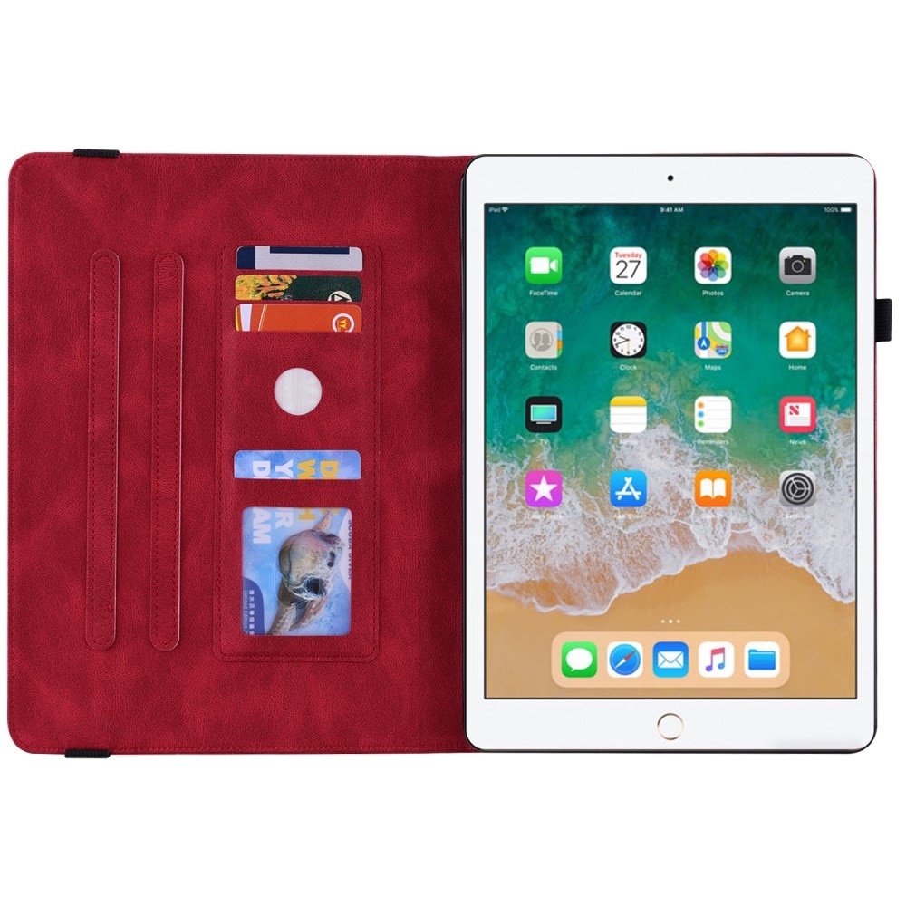 iPad Air 9.7 1st Gen (2013) Handytasche Schmetterling rot