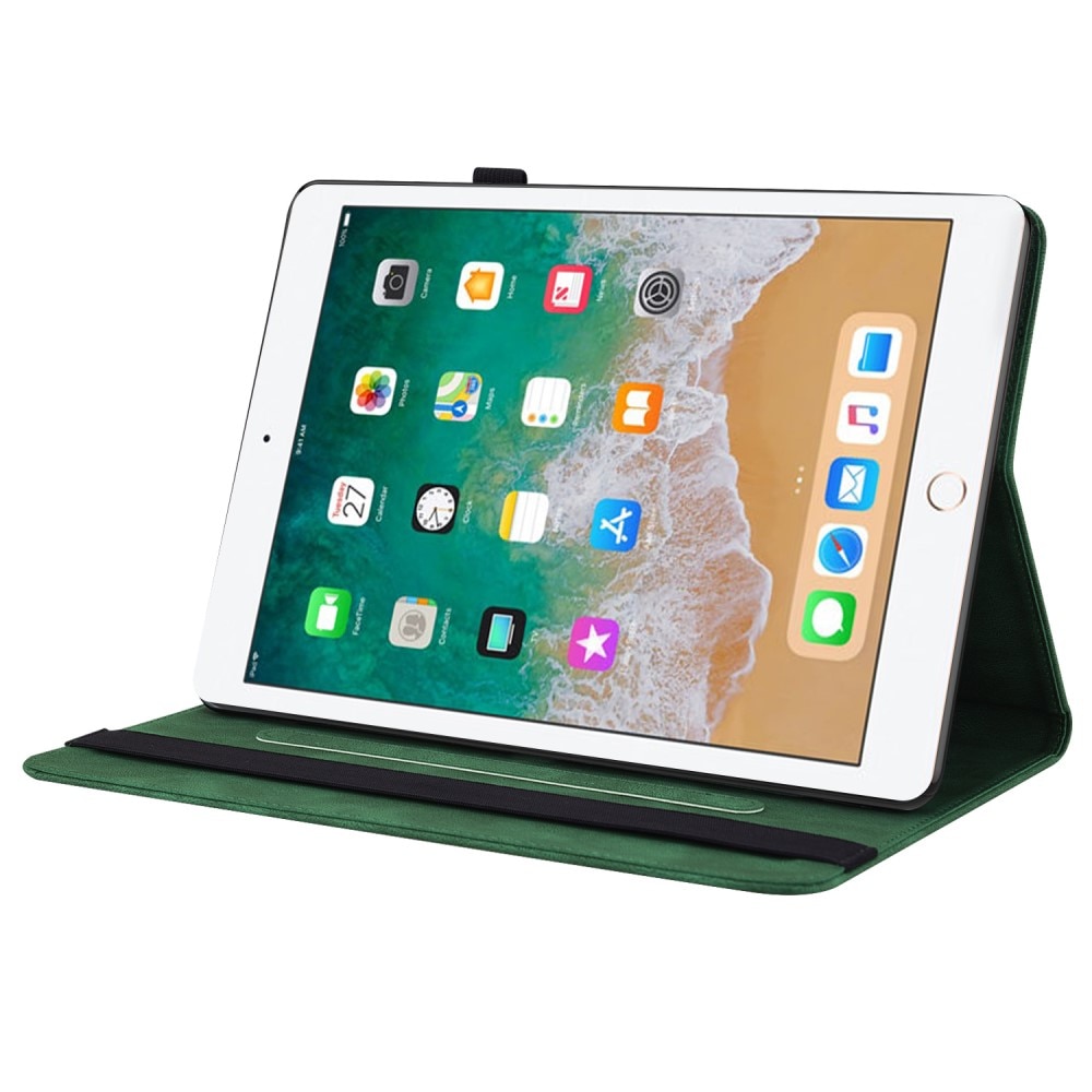 iPad 9.7 5th Gen (2017) Handytasche Schmetterling grün