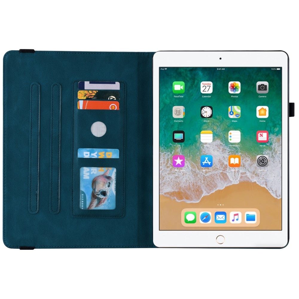 iPad 9.7 6th Gen (2018) Handytasche Schmetterling blau