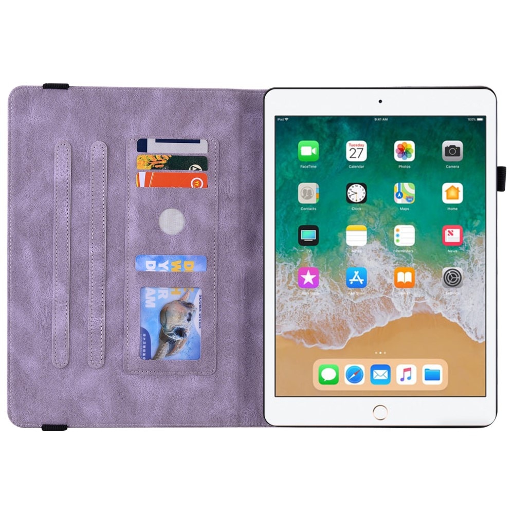 iPad 9.7 6th Gen (2018) Handytasche Schmetterling lila