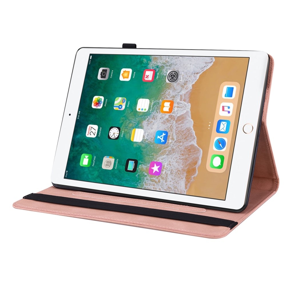 iPad 9.7 5th Gen (2017) Handytasche Schmetterling rosa