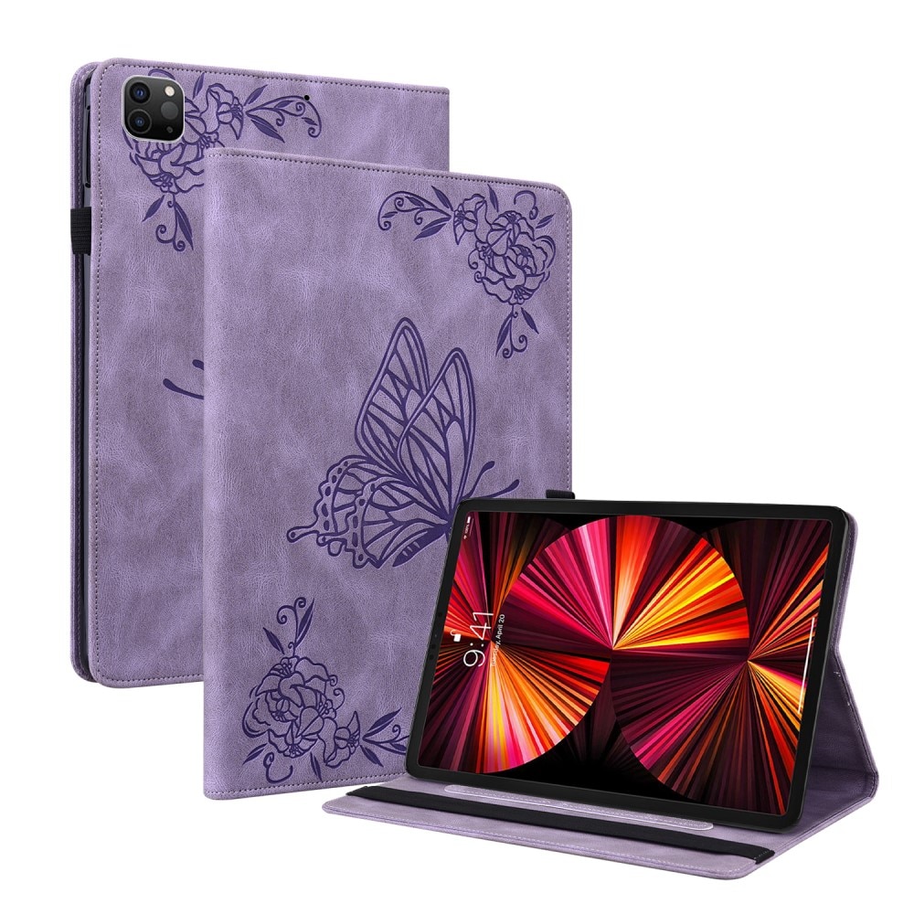 iPad Air 10.9 2020/2022 Handytasche Schmetterling lila