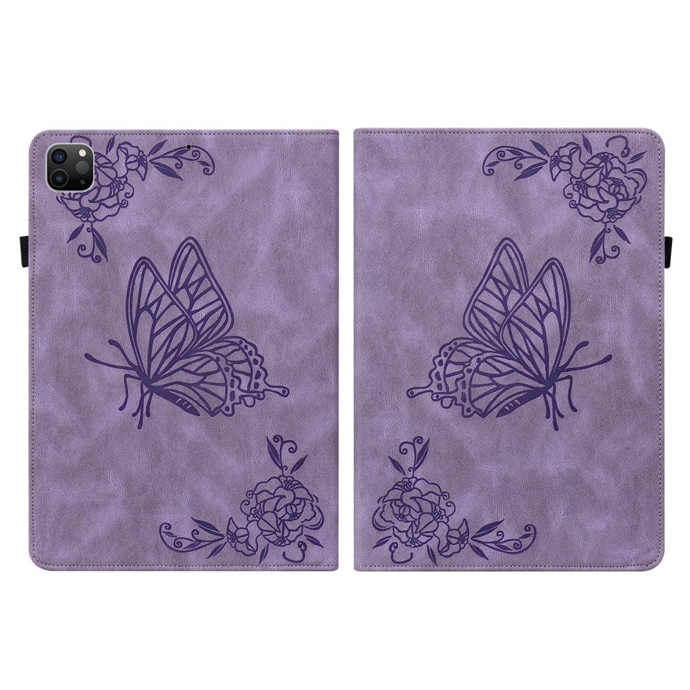 iPad Air 10.9 5th Gen (2022) Handytasche Schmetterling lila