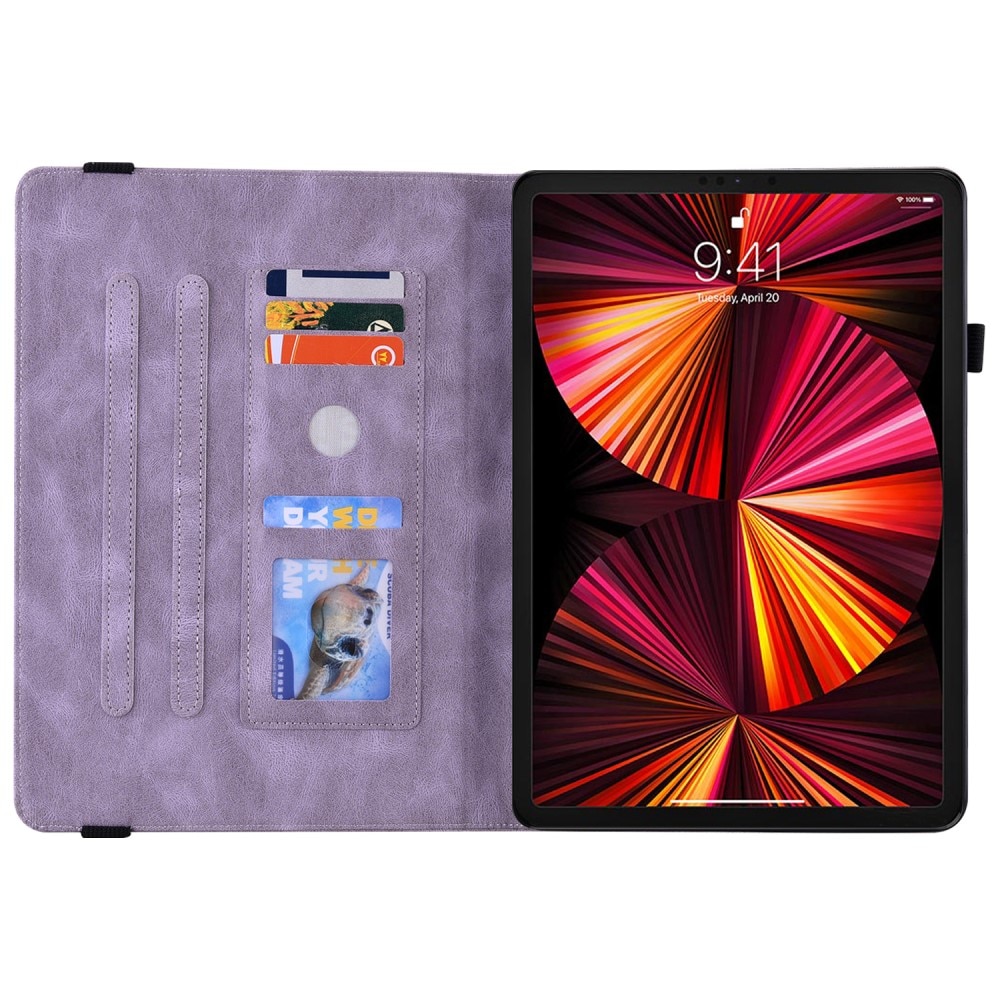 iPad Air 10.9 5th Gen (2022) Handytasche Schmetterling lila