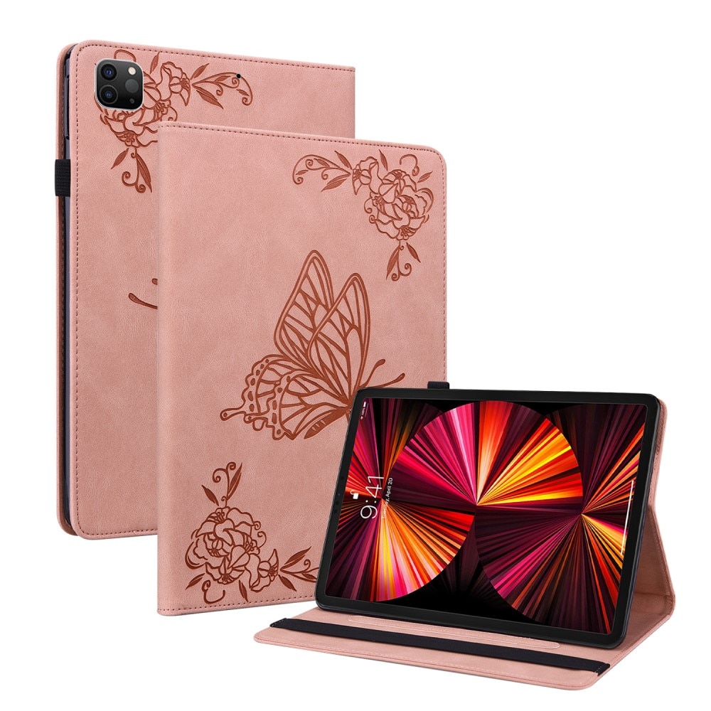 iPad Pro 11 2nd Gen (2020) Handytasche Schmetterling rosa