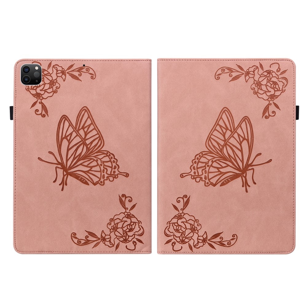 iPad Air 10.9 5th Gen (2022) Handytasche Schmetterling rosa