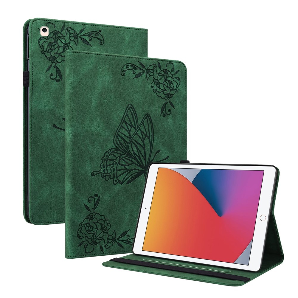 iPad 10.2 Handytasche Schmetterling grün