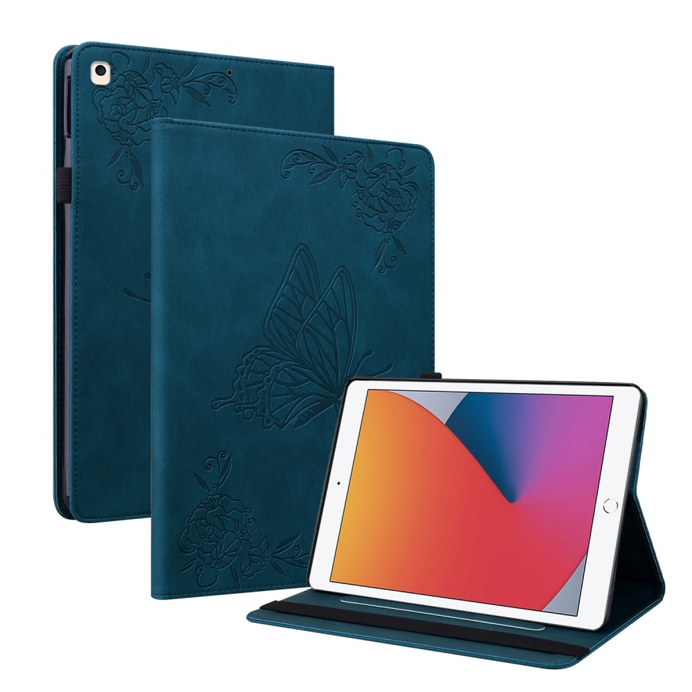 iPad 10.2 8th Gen (2020) Handytasche Schmetterling blau