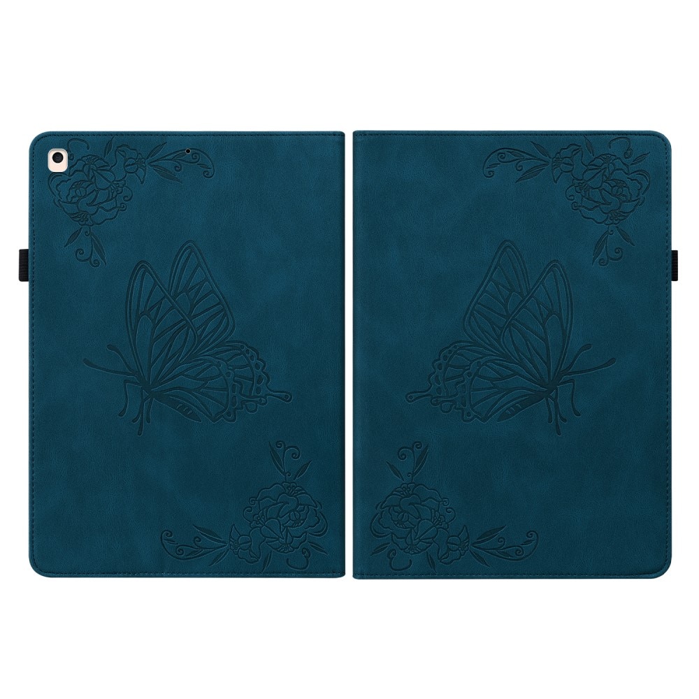 iPad 10.2 9th Gen (2021) Handytasche Schmetterling blau