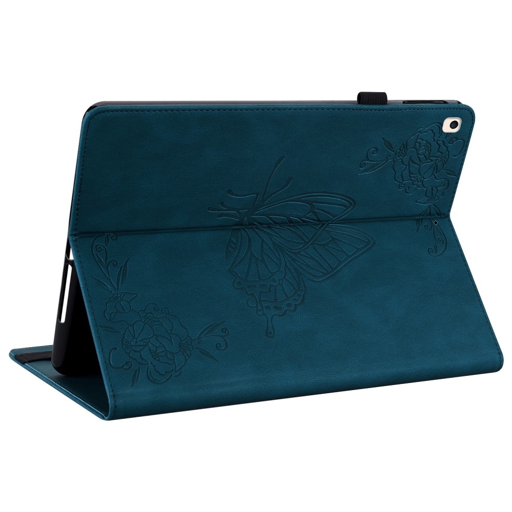iPad 10.2 7th Gen (2019) Handytasche Schmetterling blau