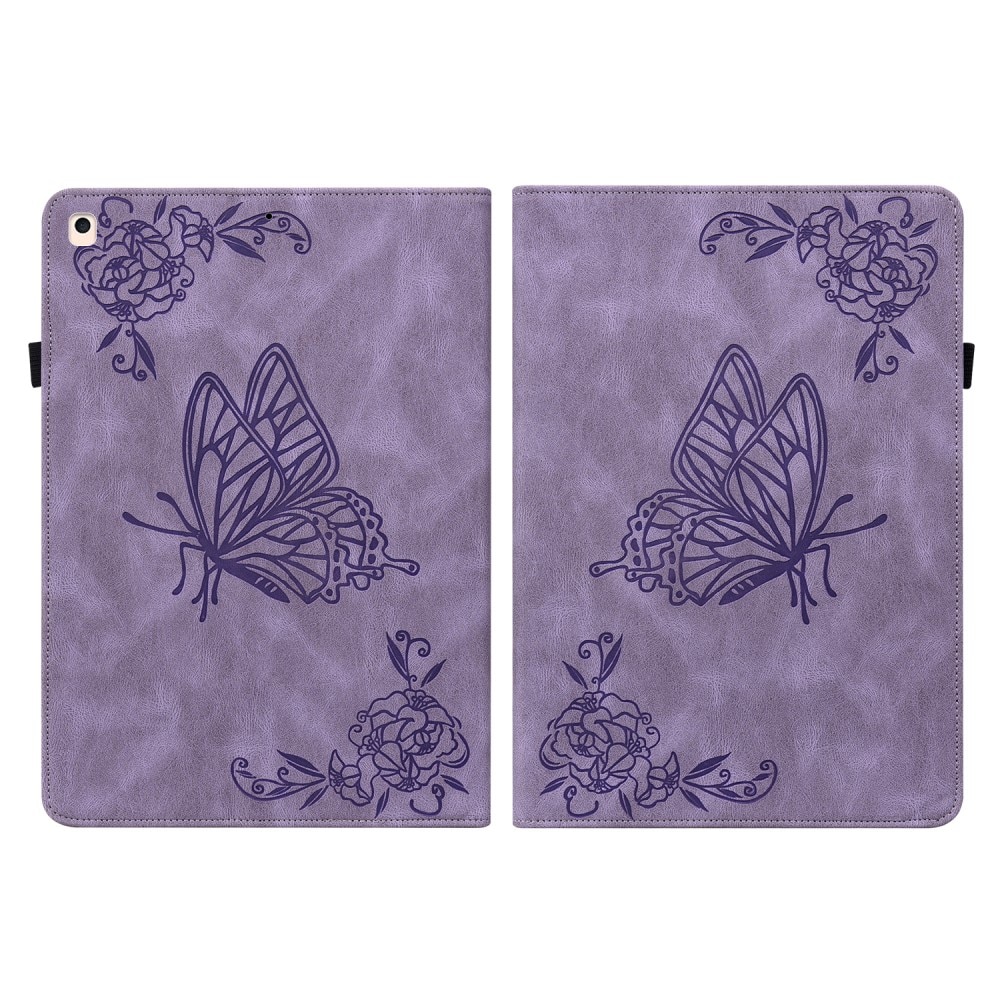 iPad 10.2 9th Gen (2021) Handytasche Schmetterling lila