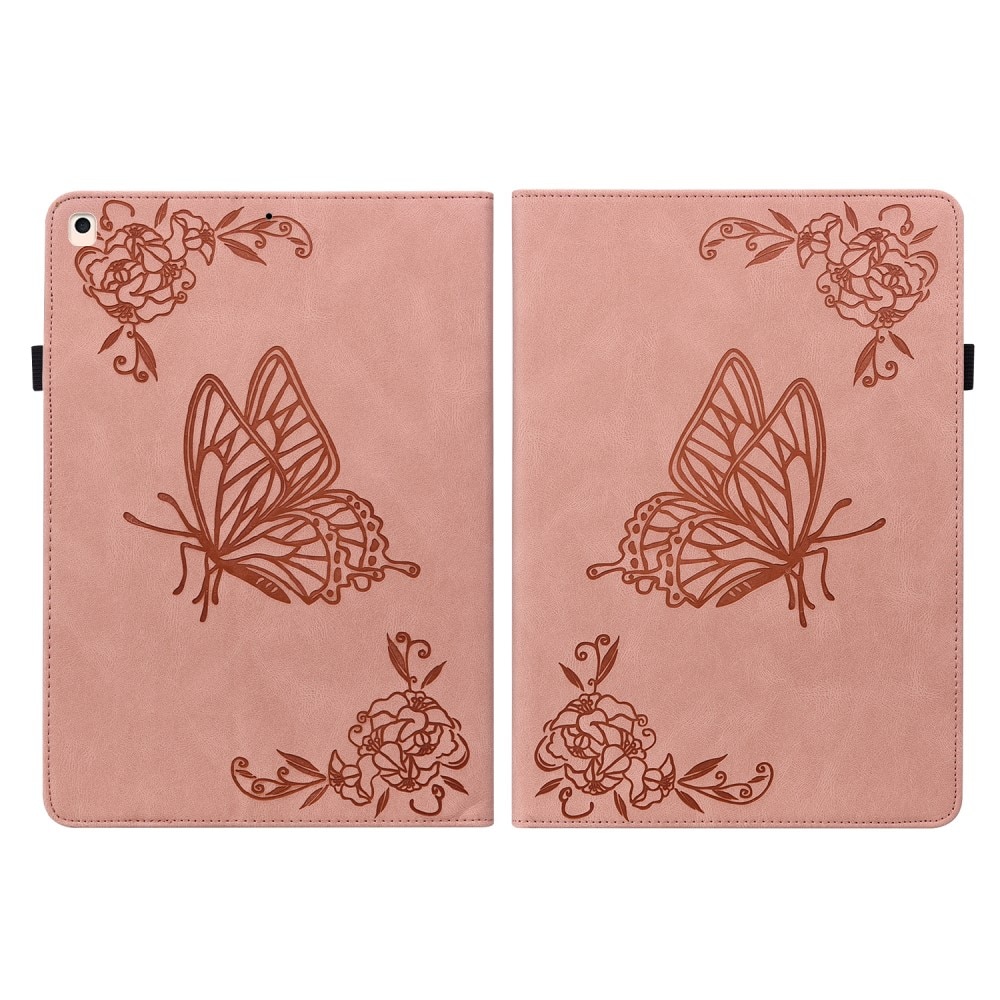 iPad 10.2 9th Gen (2021) Handytasche Schmetterling rosa