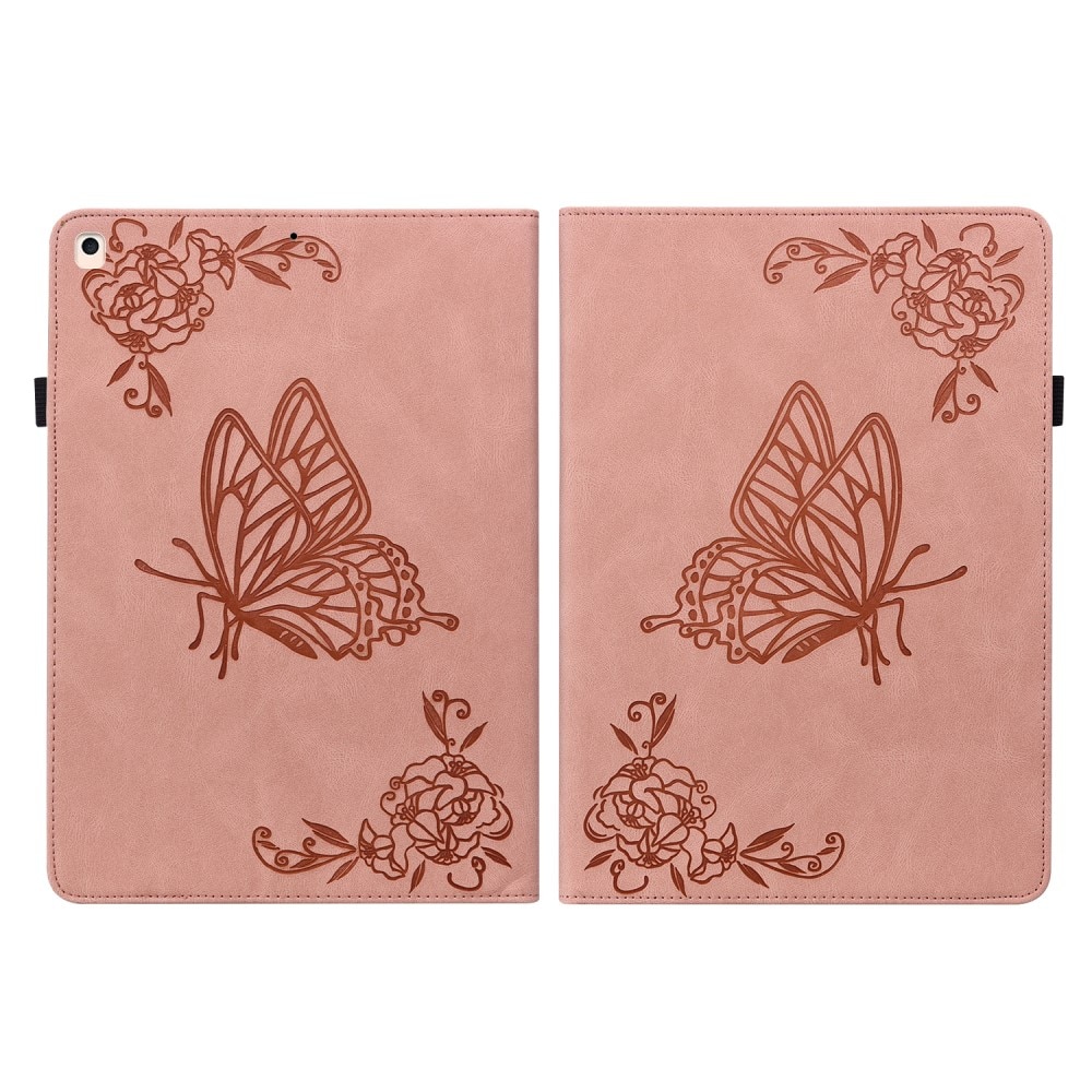 iPad 10.2 8th Gen (2020) Handytasche Schmetterling rosa