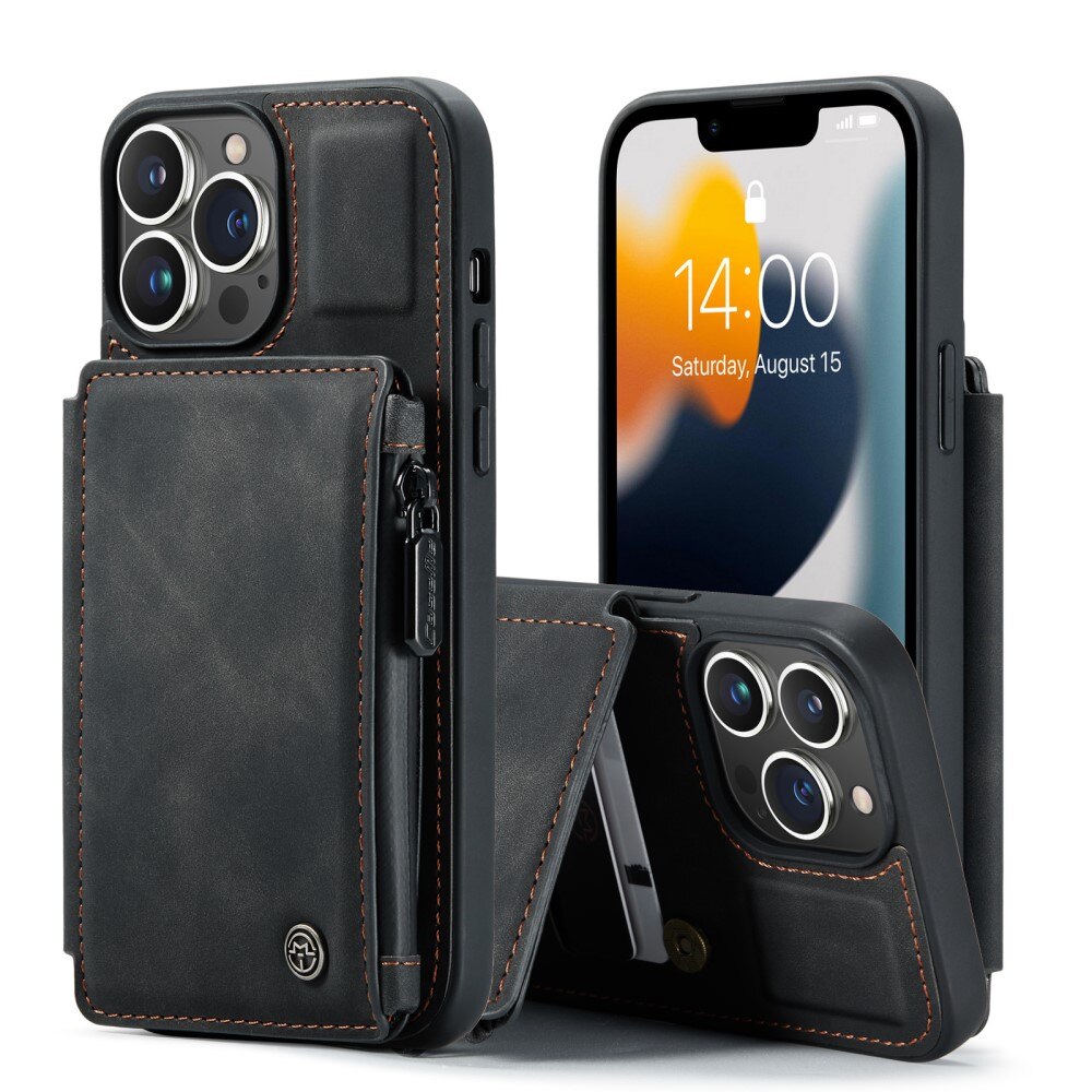 Multi-slot Hülle iPhone 13 Pro Max Schwarz