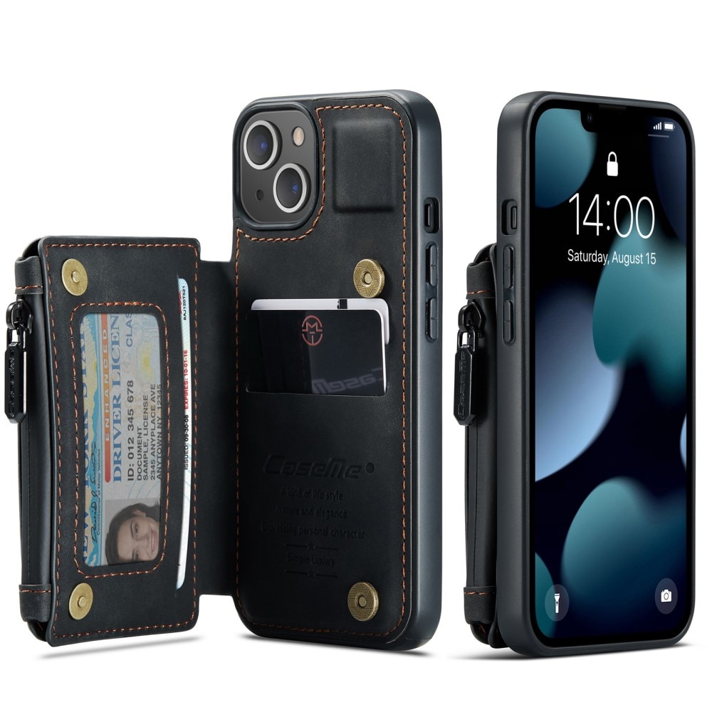 Multi-slot Hülle iPhone 13 Schwarz