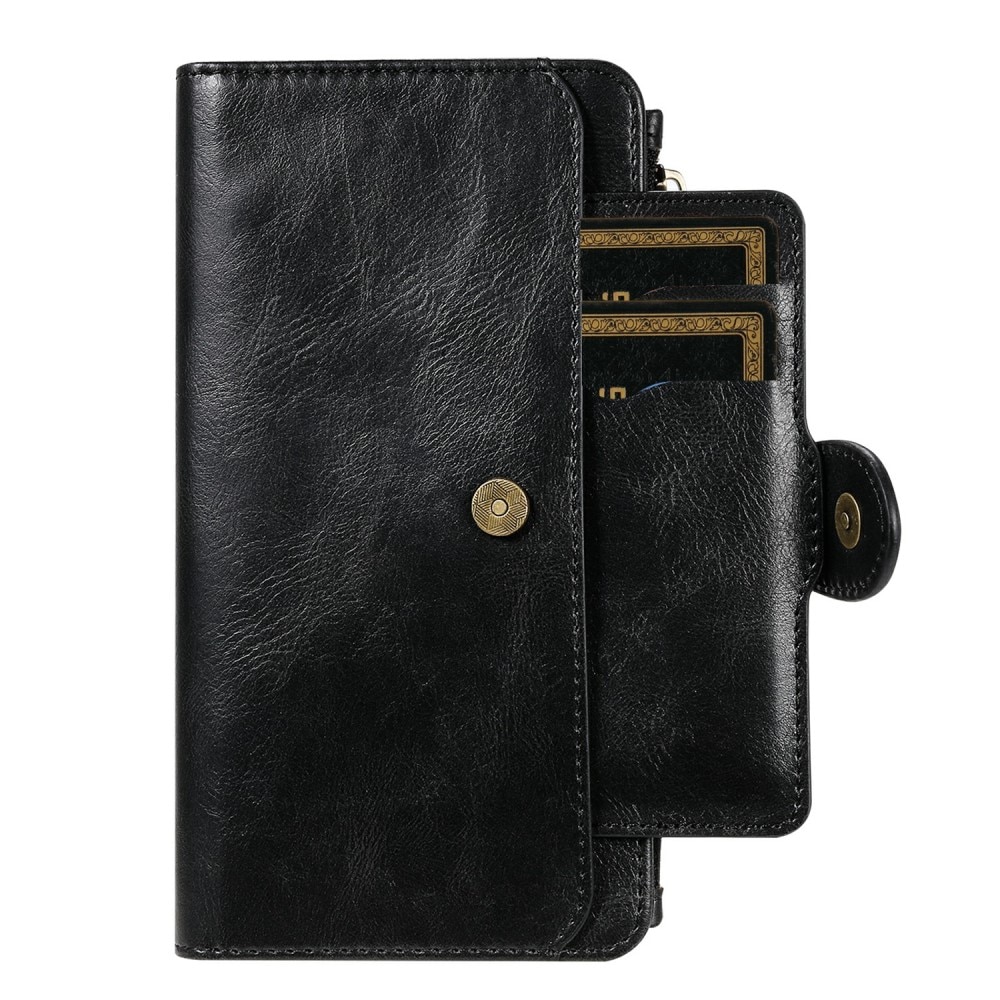 iPhone 13 Pro Magnet Leather Multi-Wallet schwarz