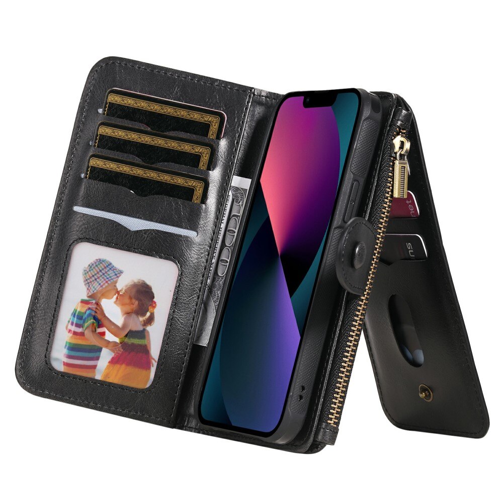 iPhone 13 Magnet Leather Multi-Wallet schwarz