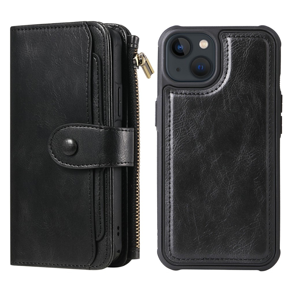 iPhone 13 Magnet Leather Multi-Wallet schwarz