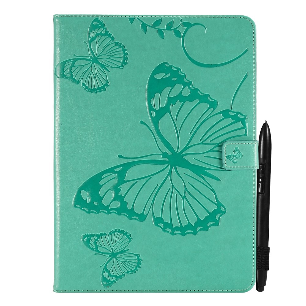 iPad Mini 6 2021 Handytasche Schmetterling Grün
