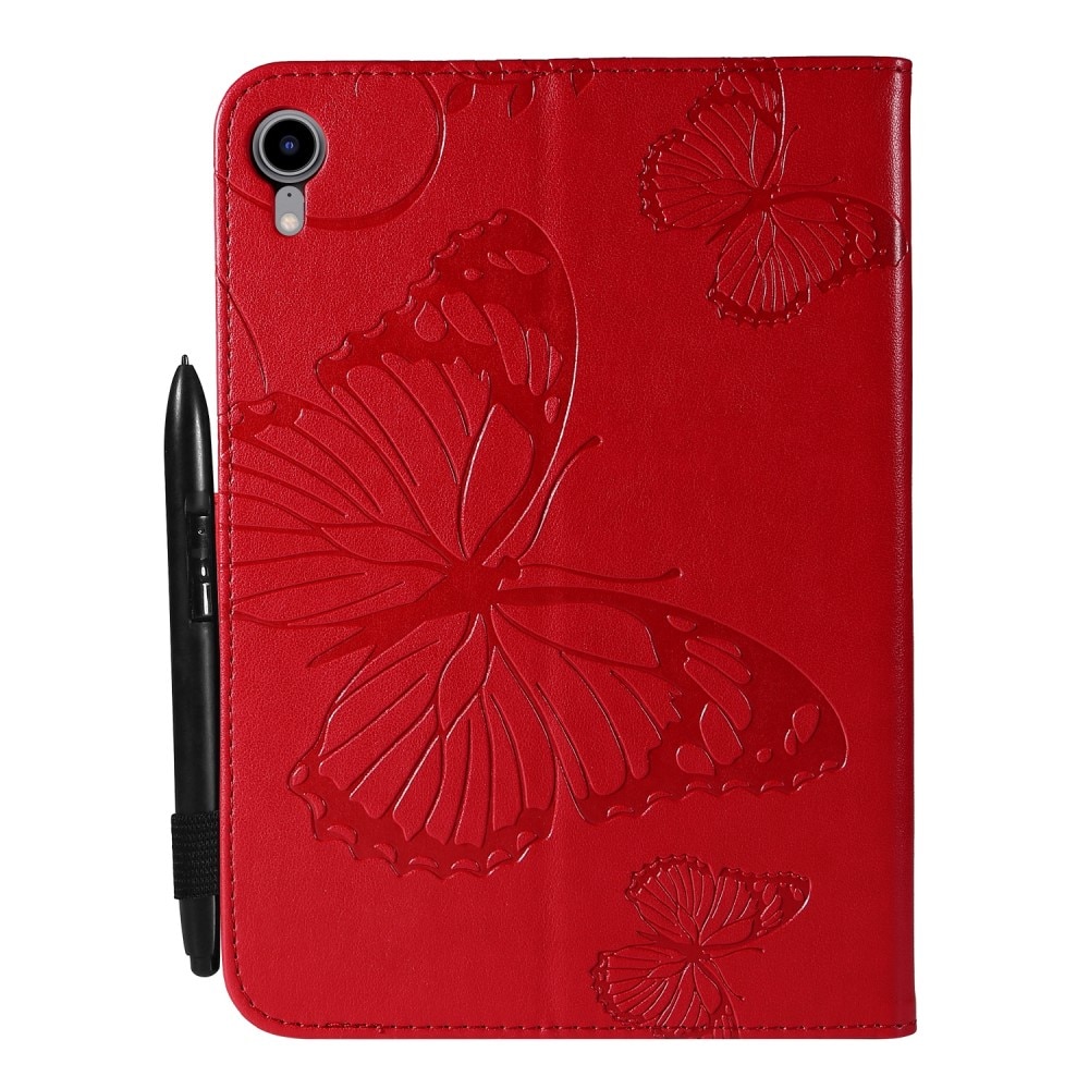 iPad Mini 6th Gen (2021) Handytasche Schmetterling Rot